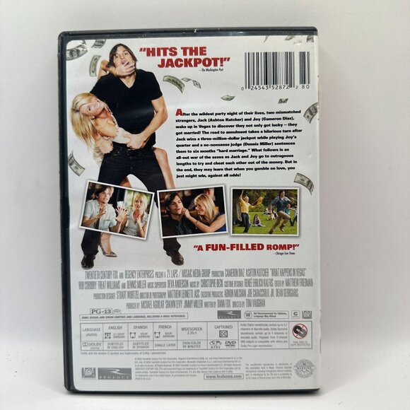 What Happens In Vegas DVD Movie Rated PG13 Widescreen Cameron Diaz - Picture 2 of 3